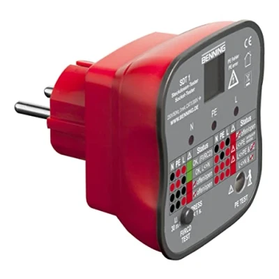 Afbeelding van Benning SDT 1 Stopcontacttester CAT III 300 V LED, LCD