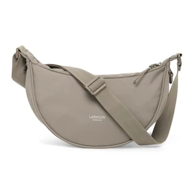 Afbeelding van Larkson Solveig Small HALF MOON Schoudertas, Maat: One Size, Gravel