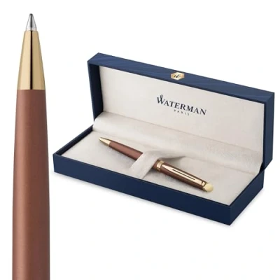 Afbeelding van Waterman Hémisphère balpen De subtiele versie Koperrood medium punt met Geschenkdoos