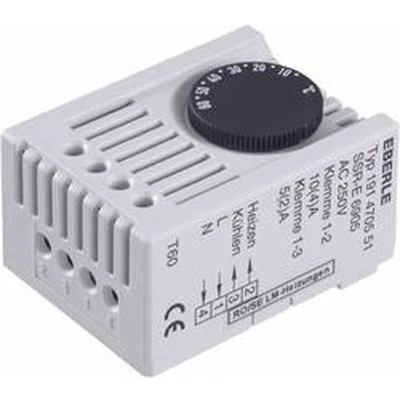 Afbeelding van Eberle Thermostaat voor schakelkastverwarming SSR E 6905 230 V/AC 1x wisselcontact (l x b h) 46 34.5 67 mm 1 stuk(s)