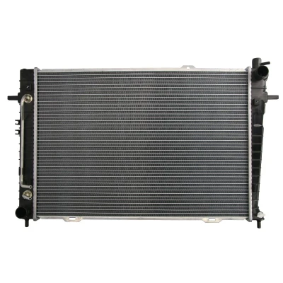 Afbeelding van THERMOTEC D70307TT Radiateur voor voertuigen met/zonder airco 640 459 18 Manuale / Automatische versnelling Koelribben gesoldeerd HYUNDAI: Tucson