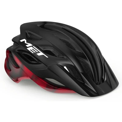 Afbeelding van MET Veleno MIPS Fietshelm Mannen &amp; Vrouwen Mountainbike Volwassenen Elektrische Fiets Stadsfiets Maat M (56 58cm) Black Red Matt Glossy (Zwart Rood)