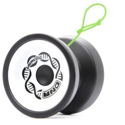 Afbeelding van YoyoFactory DNA Yo zwart wit (metalen Yoyo, touw, kogellagers en handleiding inbegrepen)