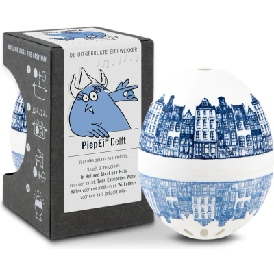 Afbeelding van Brainstream Piep Ei eierwekker Delft Blauw / 5,5 x 6,5 cm Kunststof