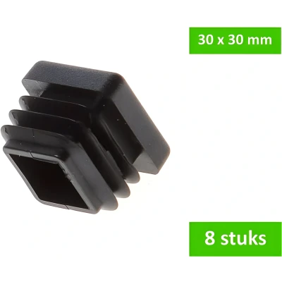 Afbeelding van Insteekdop 30x30mm zwt 8st Deltafix