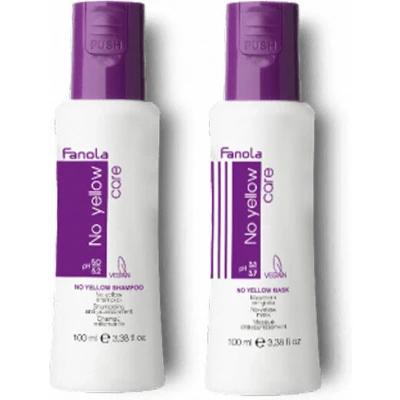 Afbeelding van Fanola No Yellow Shampoo + Masker 100ml bundel/set/pakket