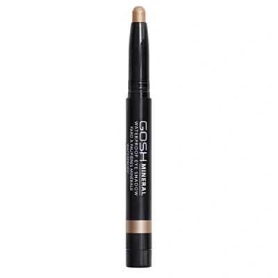 Afbeelding van GOSH Mineral Waterproof Eye Shadow, draaibare oogschaduwstift met romige textuur voor eenvoudig aanbrengen en intens kleurresultaat, waterdicht, duurzaam parfumvrij, 012 Golden Nude
