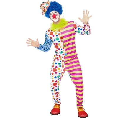 Afbeelding van FUNIDELIA Deluxe Clown kostuum voor mannen Maat: XL Geel