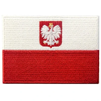 Afbeelding van Vlag van Polen zwaluwen vogel geborduurd nationaal embleem om te strijken of naaien patch