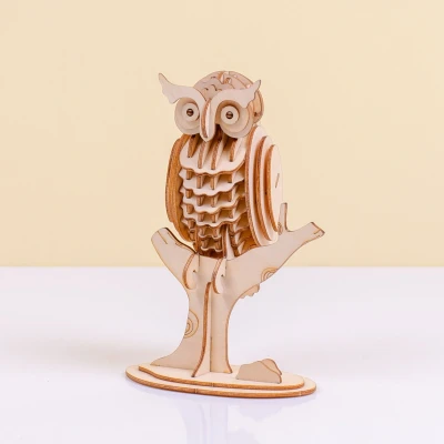 Afbeelding van 3D Puzzel Van Hout Uil