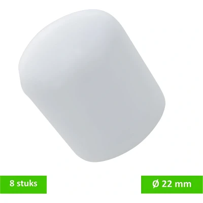Afbeelding van DELTAFIX peerdoppen Ø 22 mm wit 8 STUKS