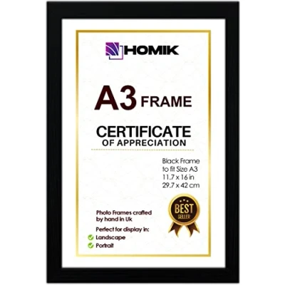 Afbeelding van HOMIK A3 Foto Display Frame Met Elegant Klassiek Ontwerp Home Decor Fotolijst Perfect Voor Geschenken