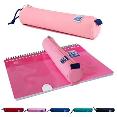 Afbeelding van Oxford Pennenetui, rond, roze, 22 cm