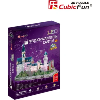 Afbeelding van Cubic Fun 3D Puzzel Neuschwanstein Castle LED 1 stuk
