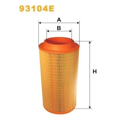 Afbeelding van WIX FILTERS 93104E Luchtfilter 400 192 Filter insert