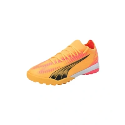 Afbeelding van Puma Ultra Match Voetbalschoenen voor kunstgras, Heren, Maat: 44.5, Sun stream black sunset glow Kunststof/ textiel