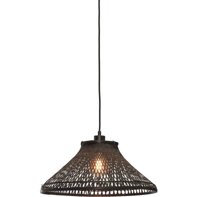 Afbeelding van GOOD&amp;MOJO Hanglamp Tahiti Bamboe Zwart Ø45cm