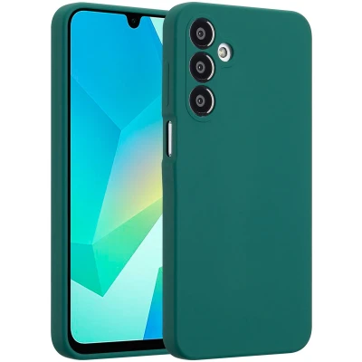 Afbeelding van Accezz Hoesje Geschikt voor Samsung Galaxy A16 (5G) Liquid Silicone Backcover Forest Green