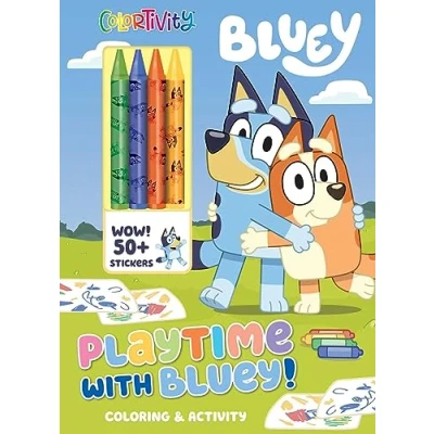 Afbeelding van Color &amp; Activity with Crayons Bluey: Colortivity: Playtime Bluey!