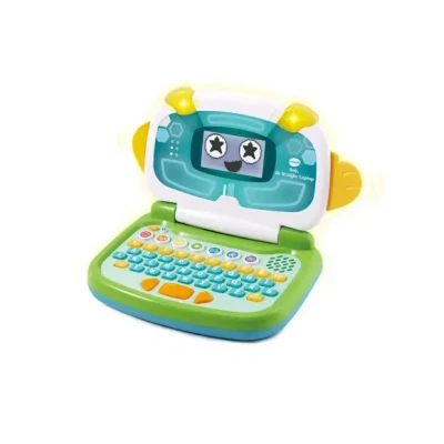 Afbeelding van VTech Bob de Vrolijke Laptop Speelgoed Computer Maak Kennis met Letters, Cijfers en Tellen Cadeau 3 tot 6 Jaar