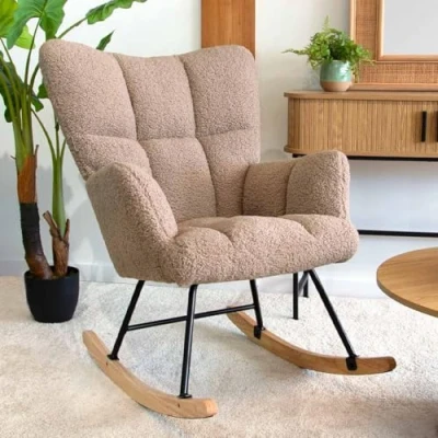 Afbeelding van Milton &amp; Oldbrook Teddy Schommelstoel Vidin Beige