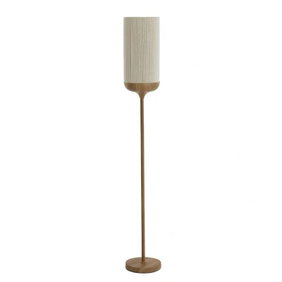 Afbeelding van Dania vloerlamp Ø23x159 cm hout print naturel/touw crème