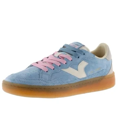 Afbeelding van Victoria 1985 Unisex Sneaker SMASH lederen korst &amp; retro logo karamel zool 8806107 voor volwassenen, Blauw