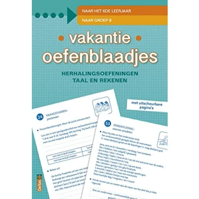 Afbeelding van Uitgeverij deltas vakantie oefenblaadjes naar groep 8