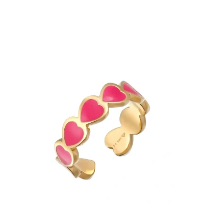 Afbeelding van Elli HERZ Offen Ring, Dames, Maat: 54, Gold