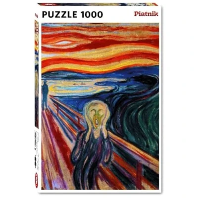 Image de Puzzle carton 1000 pièces MUNCH LE CRI PIATNIK Multicolore
