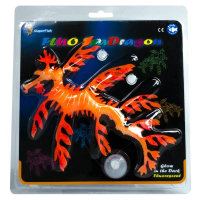 Afbeelding van Superfish Fluo Sea Dragon 22.5x21x6.5 cm Aquarium Ornament Oranje
