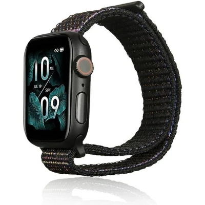Afbeelding van Beline Apple Watch Nylon band 38/40/41mm zwart/zwart