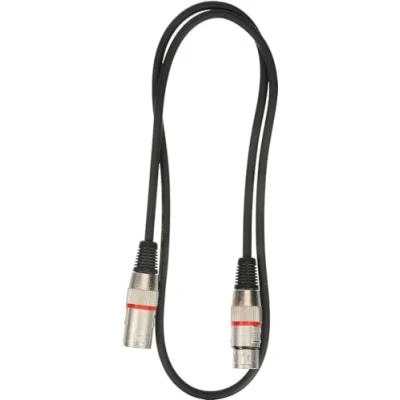 Afbeelding van Stagg SMC1 RD kabel voor microfoon, XLR XLR, rood, 1 m