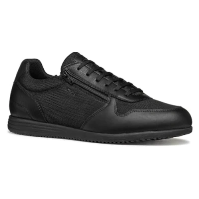 Afbeelding van Geox Basket Sneakers laag, Heren, Maat: 42, Noir Leer