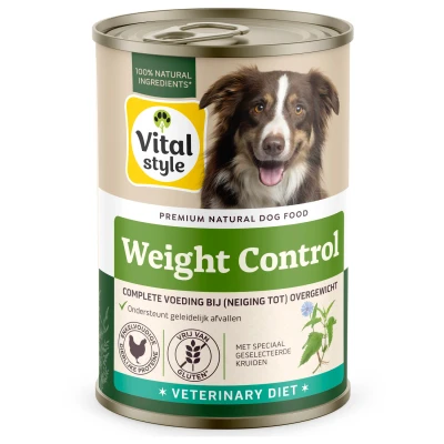 Afbeelding van Vitalstyle Blik Vitaal Vlees Overgewicht Hondenvoer 400 g