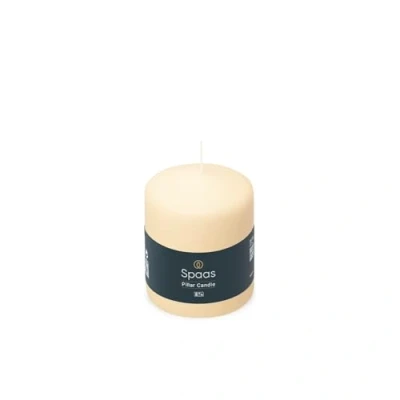 Afbeelding van SPAAS Cilinderkaars 80/100 mm, ± 40 uur, geurloos ivoor