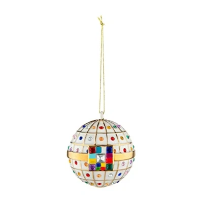 Afbeelding van Alessi kerstbal Faberjori Palla di Fidanzamento Multi color / 7,7 x cm Glas