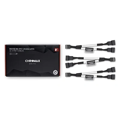 Afbeelding van Noctua NA SYC1 chromax.wit, Y kabel 4 polig voor pc ventilatoren (wit)