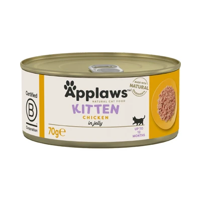 Afbeelding van 6x70g Kitten Kip Applaws Kattenvoer