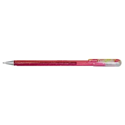 Afbeelding van Pentel K110 DMPX Hybrid Dual Metallic, 12 stuks gelpennen roze groen metallic goud lijndikte 0,5 mm roze/m