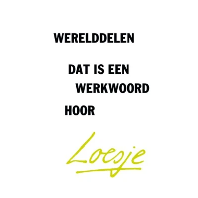 Image de Werelddelen, dat is een werkwoord hoor