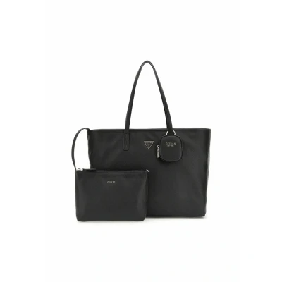 Afbeelding van GUESS shopper schoudertas met laptopvak Power Play II Large Tech Tote Black zwart