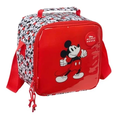 Afbeelding van Thermische Snacktas Mickey Mouse Clubhouse Wit Rood 20 x 15 cm