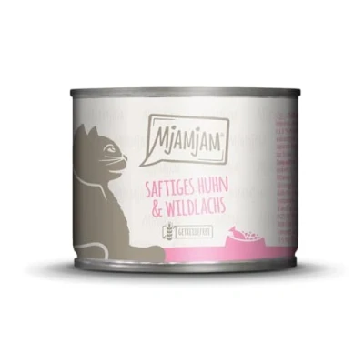 Afbeelding van 6x200g MjAMjAM Kitten voortreffelijk Kalf met zalmolie nat kattenvoer