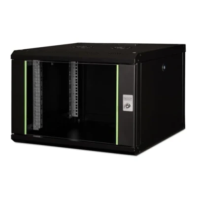 Image de DIGITUS Professional Unique DN 19 07U 6/6 SW Rack armoire montable sur mur noir, RAL 9005 7U 19&quot;