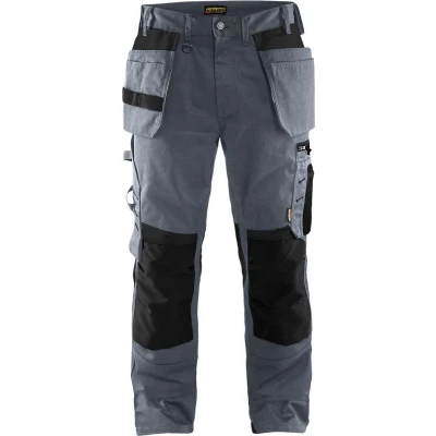 Afbeelding van Werkbroek met spijkerzak 1555 grijs/zwart