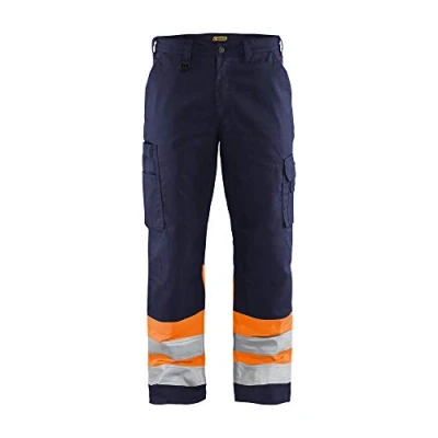 Afbeelding van Blaklader Werkbroek High Vis 1564 1811 Marineblauw/Oranje C48
