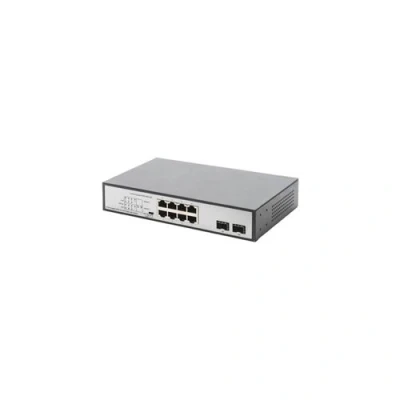 Image de DIGITUS DN 95140 Commutateur non géré 6 x 10/100/1000 (PoE++) + 2 Gigabit SFP (liaison montante) de bureau, Montable sur rack, fixation murale PoE++ (180 W)
