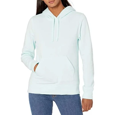 Image de Amazon Essentials Sweat à capuche en polaire (disponible grande taille) Women&#039;s, Bleu des Mers du Sud, L