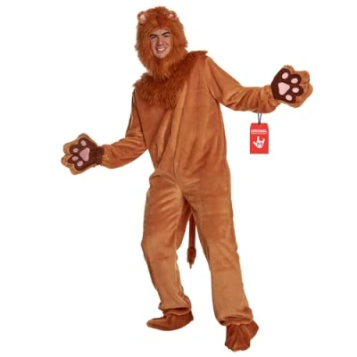 Afbeelding van Morph leeuwkostuum voor volwassenen, leeuwenkostuum dierenkostuum carnavalskostuum